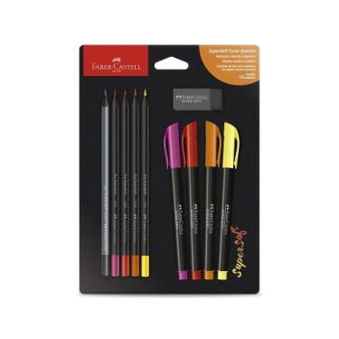 Imagem de Kit Lettering Supersoft Cores Quentes FABER-CASTELL