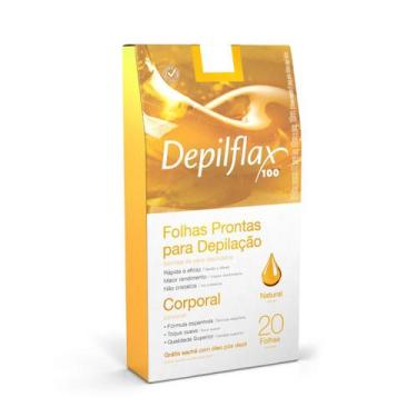 Imagem de Depilflax Folhas Prontas Depilação Corporal Natural C/20und