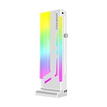 Imagem de PIPL Suporte para GPU Coolmoon cm-GH2 Suporte vertical GPU colorido 5V A-RGB suporte placa de vídeo para computador placa de vídeo