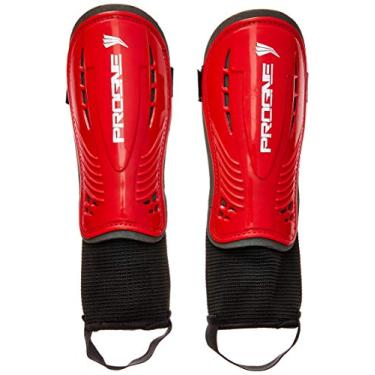 Imagem de Caneleira Futebol Futsal Society Pegasus Com Tornozeleira - Vermelho - Par