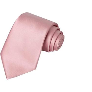 Imagem de KARECATO Gravata Tradicional Luxo Homens Slim Fit. (Rosê)