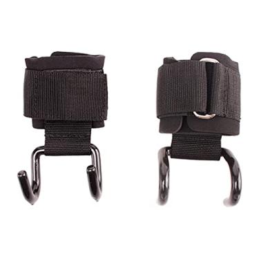 Imagem de Amagogo Gancho de Pacote, Alças Antiderrapantes, Suporte de, Powerlifting Lifting Chin Pull Fitness Treinamento Correias Ginásio Ginásio M, 2 ganchos