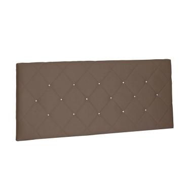 Imagem de Cabeceira Painel Tânia Solteiro 90cm Suede Caramelo