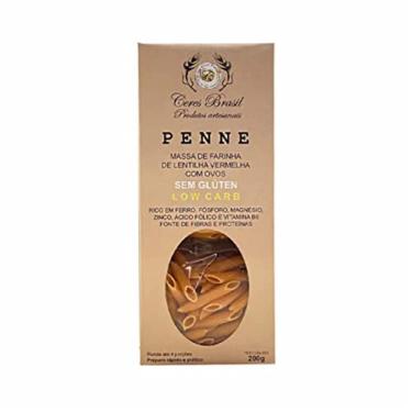 Imagem de Kit 2X: Macarrão Penne Lentilha Vermelha S/Glúten Ceres 200g