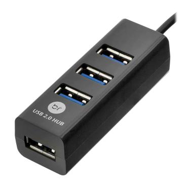 Imagem de HUB USB 2.0 Bright - 4 Portas - Plug and Play - 0059