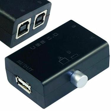 Imagem de Caixa de compartilhamento USB 1.1/2.0 Hub de 2 portas PC Scanner Manual da Impressora