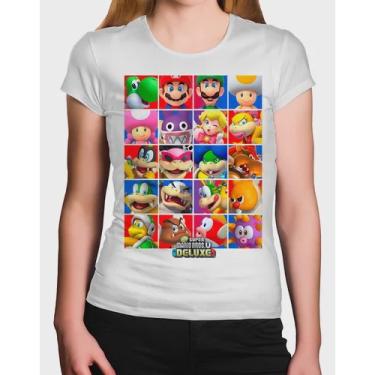 Imagem de Camiseta Feminina Super Mario Bros U Deluxe Character