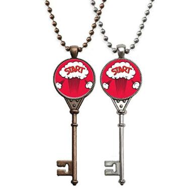 Imagem de OFFbb-USA Starts Risethe Red Cloud Art Deco Presente Fashion Chaveiro Pingente Joias Decoração Casal