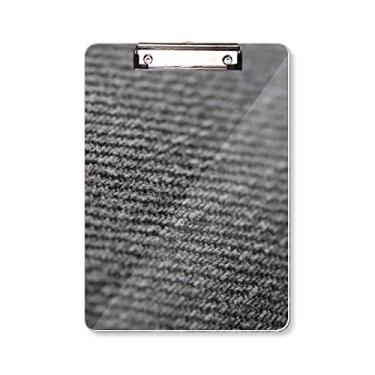 Imagem de Tecido linho, cinza, abstrato, pasta, bloco de escrita, placa de apoio A4