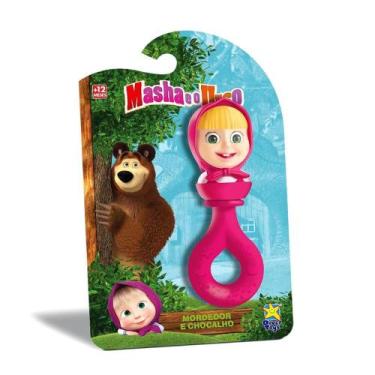Imagem de Chocalho E Mordedor Infantil Masha E O Urso - Diver Toys