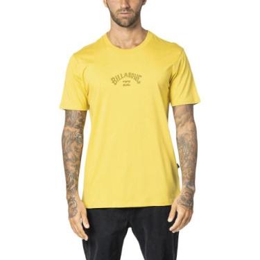 Imagem de Camiseta Billabong Mid Arch Color Wt23 Masculina Amarelo
