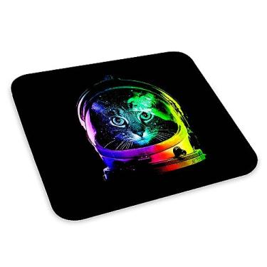 Imagem de Mouse Pad Gato Astronauta Colorido Mousepad