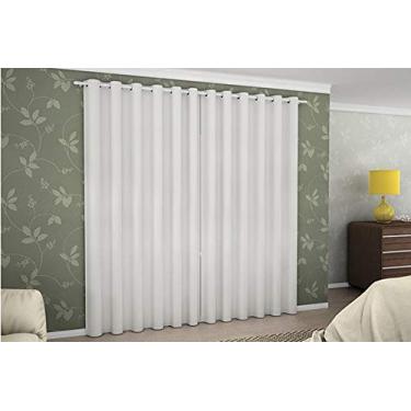 Imagem de Cortina Corta Luz de Tecido 4,00x2,60 Branco- Adomes