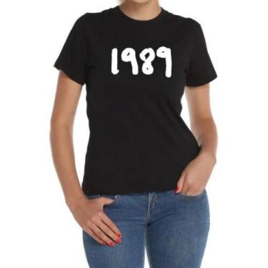 Imagem de Camisa Feminina Baby Look Taylor Swift 1989 Camiseta 100% Algodão - Se