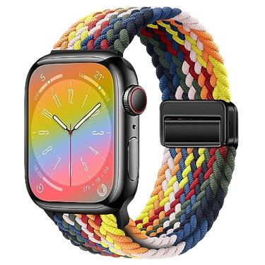 Imagem de Pulseiras de relógio de nylon esportivas compatíveis com Apple Watch séries 8/7/6/5/4/3/2/1/SE de nylon compatíveis com Apple Watch séries 8/7/6/5/4/3/2/1/SE