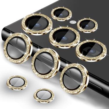 Imagem de TIUYAO Protetor de lente de câmera para Samsung Galaxy S24 Ultra, anel de liga de alumínio de vidro temperado com [bandeja de instalação] [ferramenta de remoção] adequado para Samsung Galaxy S24 Ultra