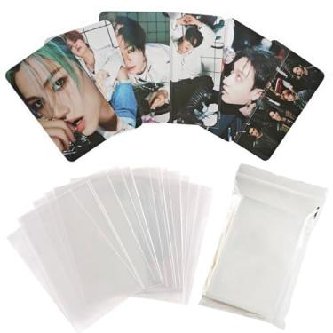 Imagem de KPOPBP Capas para photocard HD Protetor de cartão translúcido 50 peças por pacote 200 mícrons para cartões de fotos Kpop Lomo Merchandise (58 x 89 mm)