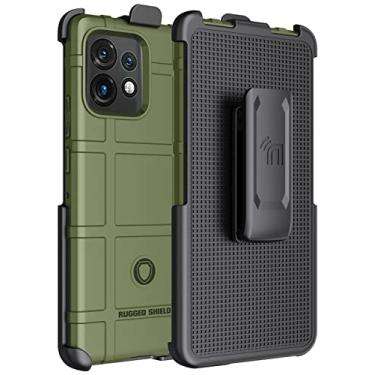 Imagem de Capa com clipe para Motorola Edge Plus (2023), Nakedcellphone Special Ops Tactical Armor Rugged Shield Cover e [catraca giratória] Clipe de cinto coldre para Moto Edge+ 5G - verde-oliva OD