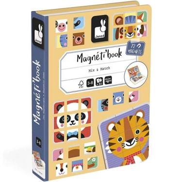 Imagem de Livro Magnetico Misture e Combine Animais Fofos 80 Peças