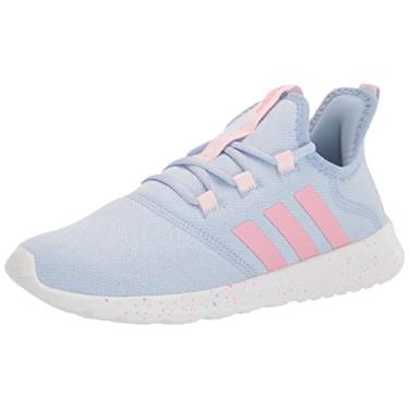 Imagem de adidas Tênis de corrida unissex infantil Cloud Foam-Pure, Blue Dawn/Beam Pink/Clear Pink, 21