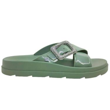 Imagem de Tamanco Feminino Casual Dia a Dia Flatform Passeio com Glitter Zaxy 19053