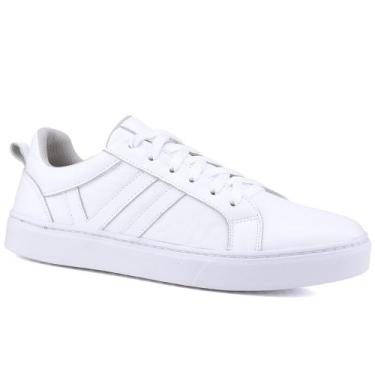 Imagem de Tênis Casual Feminino Couro Mr Gutt Branco - Mr. Gutt, Branco, 33