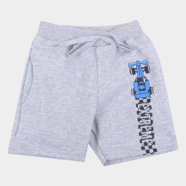 Imagem de Bermuda Moletom Infantil Duzizo Carro Masculina, Mescla, 1A