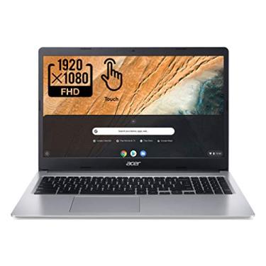 Imagem de Acer Laptop Chromebook 315 39.6 cm Full HD 1080p IPS Touchscreen, PC Intel Celeron N4020 dual-core, 4GB DDR4 RAM, 64GB eMMC, webcam, WiFi, vida útil da bateria de 12 horas, Chrome OS, prata