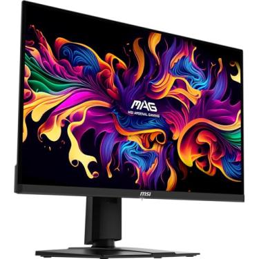 Imagem de MSI MAG 271QPX QD-OLED, monitor de jogos OLED 27, 2560 x 1440 (QHD), tempo de resposta OLED 0,03ms, 360Hz, preto verdadeiro HDR 400, HDMI, porta DP, USB tipo C, inclinação, altura