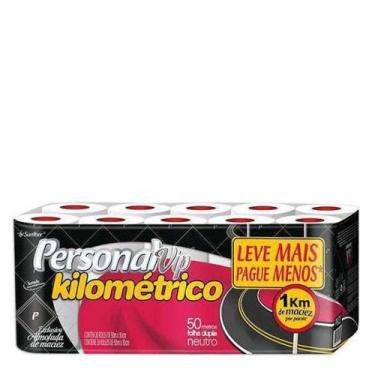 Imagem de Papel higienico personal 50mt folha dupla vip kilometrico neutro 3pct 