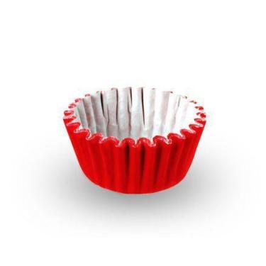 Imagem de Forminha de Papel Lisa Número 4 - 100 Unidades - Junco, Vermelho