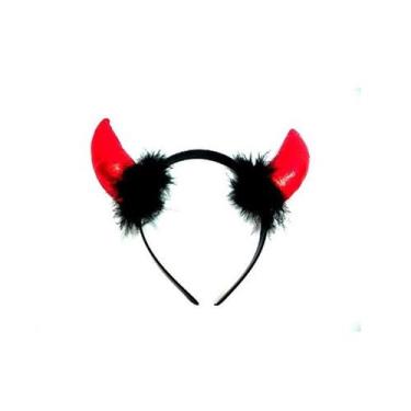 Imagem de Tiara Diabinho Marabú - Vermelha - bazar import
