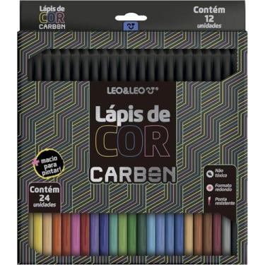 Imagem de Lapis De Cor Carbon Line Soft Macio Leo&ampLeo - Leo&Leo, 24 Cores