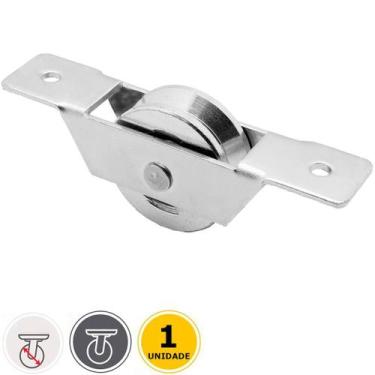 Imagem de Roldana Para Portão De Correr 2 Pol Caixa Aberta Canal V - Tolemat