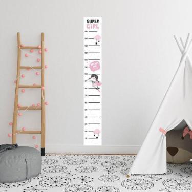 Imagem de Régua Adesivo de Crescimento Super Girl Quarto Menina - Kanto Store, B