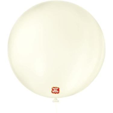 Imagem de Balão Redondo, São Roque, Número 5, Candy Colors, Amarelo, Pacote com 25