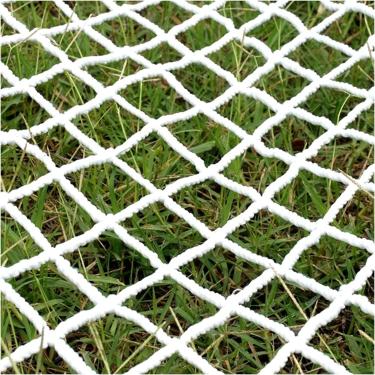 Imagem de Rede segura de corda de náilon para crianças, rede anti-queda, janela de varanda, cerca de proteção de escada, rede de proteção para gatos, espessura de corda de 6 mm, malha de 10 cm, 1 × 8