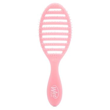 Imagem de Wet Brush Escova de cabelo Speed Dry, Pink Drink (Summer Quencher) - Design ventilado e cerdas macias HeatFlex são seguras para secar no secador - Alça ergonômica que gerencia emaranhados - Acessórios