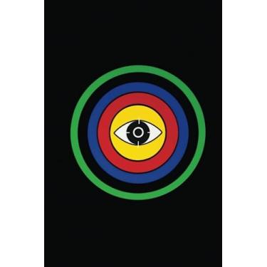 Imagem de EYE ON THE BULLSEYE Notebook: LINED paper, 120 page 6”x9” wide/legal ruled composition pad with POP ART cover for school, college, English, science, ... like to stay between the lines: Structured