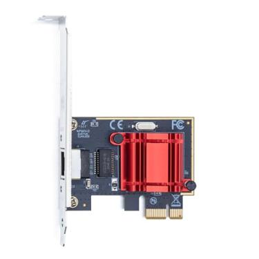 Imagem de Placa de rede H!Fiber Gigabit PCIe com chip Intel I210, placa de rede de 1 Gb Compare com Intel I210-T1 NIC, porta RJ45 única, PCI Express 2.1 X1, placa Ethernet com perfil baixo para Windows/Windows