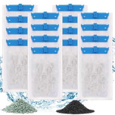 Imagem de fishkeeper Pacote com 16 cartuchos de filtro médios compatíveis com filtros Tetra Whisper Bio-Bag cartuchos de filtro de substituição para filtros Whisper 10i / IQ10 / PF10 e TetraFauna ReptoFilter