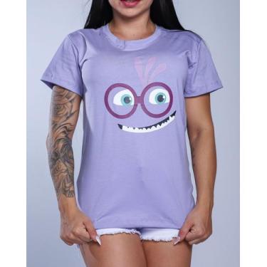 Imagem de Camiseta Feminina Monstros Sa Mike Sulley Boo Algodão - AB Tshirteria,