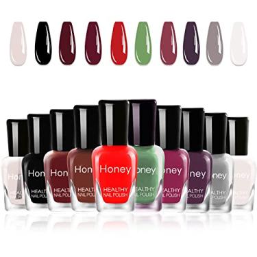 Imagem de Urchabri Esmalte, Esmalte Branco Conjunto De Esmalte De Secagem Rápida 0,17Oz Esmalte Não Tóxico Conjunto De Manicure Conjunto De Esmalte Infantil Para Meninas