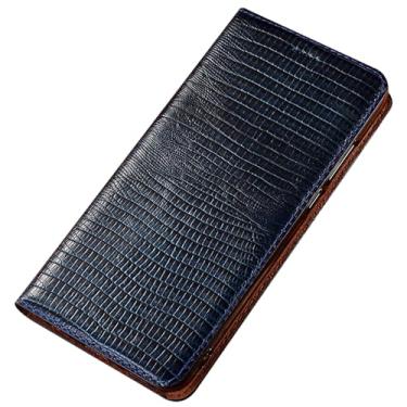 Imagem de LTLMYDAM Capa carteira para Samsung Galaxy S25 Ultra/S25 Plus/S25, capa flip clássica de couro genuíno com compartimento para cartão, proteção contra choque, capa interna, azul, S25 Plus