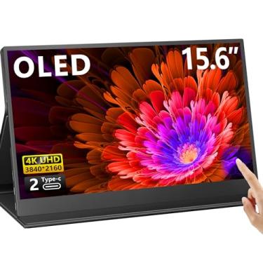 Imagem de MAGICRAVEN Monitor Portátil OLED 15,6" 4K UHD 2160p, 60Hz, Multi-monitor, Alto-falantes Embutidos, USB-C, HDMI, Preto