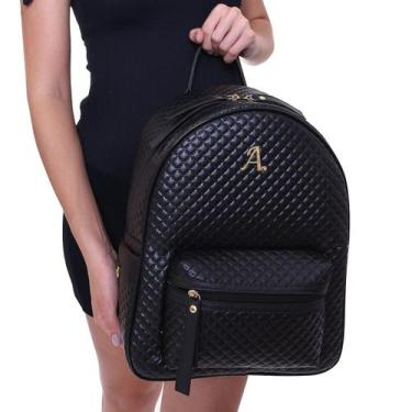 Imagem de Mochila Feminina Escolar Impecável Resistente Básica Espaçosa Elegante