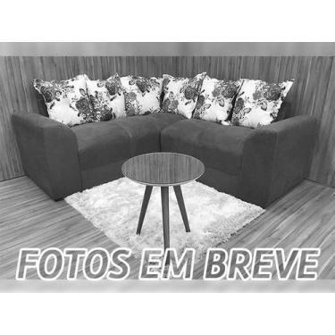 Imagem de Sofá Canto Marrom com Floral 603/322 Belo - Alpoim