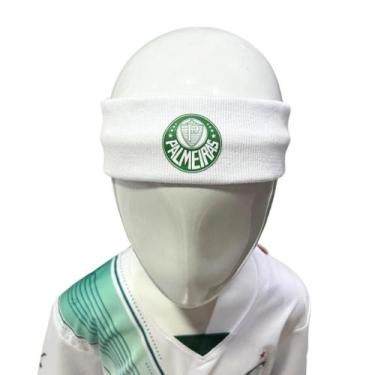 Imagem de Kit 2 Faixa Testeira Jogador Palmeiras - RF SPORTS, INFANTIL, Branco, 