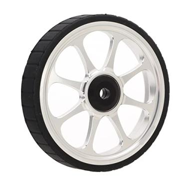 Imagem de Liga de Liga de Alumínio Roda Fácil, Pneu de Borracha Leve Resistente, Rolamento Ampliado de 82 Mm, para 3Sixty Dobring Bike, Com Mão de Obra Requintada (Prata)