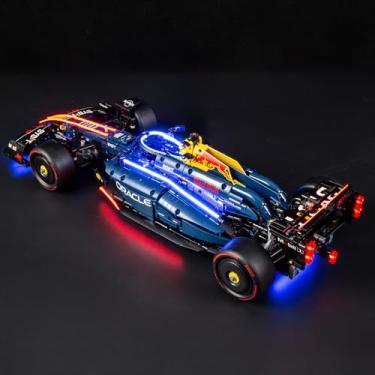 Imagem de YEABRICKS Luz LED para 42206 Technic Oracle Red Bull Racing RB20 F1 modelo de blocos de montar de carro (conjunto de montagem não incluído)